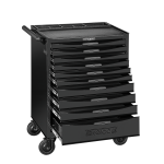 TengTools Tool Box Roller Cab 10 Drawer Black