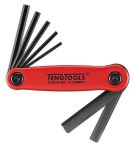 TengTools Hex Key Set Folding 10mm 7pc Alu Case