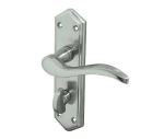 Paris Suite Door Handle Bathroom | Satin Chrome