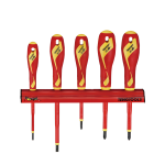 TengTools Screwdriver Set 1000V 5pcs Wall Rack