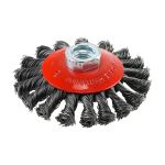 Angle Grinder Bevel Brush - Twisted Knot Steel Wire | Timco | 100mm