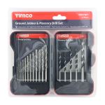 Timco | Ground Jobber & Masonry Drill Set 17 Pcs