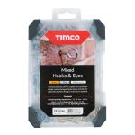 Timco Mixed Tray Hooks & Eyes 133 Pieces