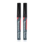 Timco | Builders Permanent Markers - Fine Tip - Black | 2 Pack