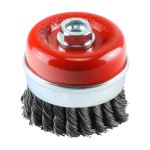 Angle Grinder Cup Brush - Twisted Knot Steel Wire | Timco