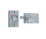 Bathroom Indicator Bolt | Satin Chrome