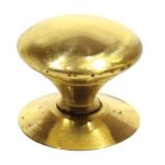 Victorian Cupboard Knob Polished Brass 19mm