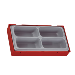 TengTools 4 Compartment Empty Storage Tray