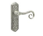 Antique Royal Suite Lever on Plate | Pewter