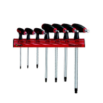 TengTools Hex Key Set T Handle 7pc AF Wall Rack