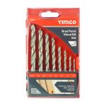 Timco | Brad Point Wood Bit Set 8 Pcs