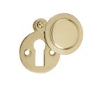 Round Covered Escutcheon | Polished Brass