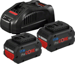 Bosch | 2 x ProCORE 18V 5.5Ah + GAL 1880 CV | Battery And Charger Starter Set