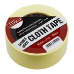 Timco Double Sided Cloth Tape White 25m x 50mm