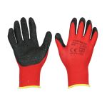 Timco Toughlight Grip Gloves Sandy Latex Coated Polyester Multi Pack
