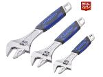 Faithfull | 3 Piece Matt Chrome Adjustable Spanner Set