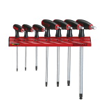 TengTools Hex Key Set T Handle 7pcs Wall Rack