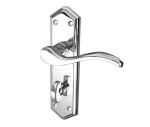 Paris Suite Bathroom Lever on Plate | Polished Chrome