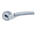 Dual Range Arkus Door Handle | Polished Chrome/ Satin Chrome