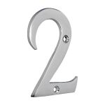 Door Numeral 2 - Polished Chrome