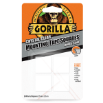 Gorilla | Mounting Tape Squares | Clear