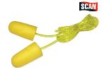 Scan Foam Earplugs & Cord 6 pairs