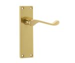 Victorian Suite Scroll Lever | Polished Brass