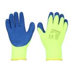 Timco Warm Grip Gloves Crinkle Latex Coated Polyester