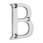 Door Letter B - Satin Chrome