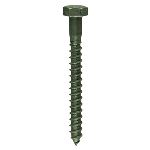 Timco | Coach Screw Exterior Green | Bag Of 10