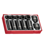 TengTools Impact Socket Set 1/2in Drive 12 Pcs