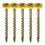 Timco Collated Flooring Screws SQ Countersunk Yellow 1000