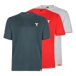 Timco | Short Sleeve Trade T-Shirt Pack | Grey/Red/Green | Pack of 3 Mixed