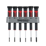 TengTools Screwdriver Set 6 Piece Mini Flat, PH