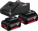 Bosch | 2 x GBA 18V 4.0Ah + GAL 18V-40 | Battery And Charger Starter Set