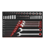 TengTools Socket and Spanner Set AF Sizes 62pcs