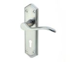 Paris Suite Lever on Plate | Satin Chrome