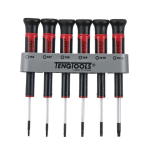 TengTools Screwdriver Set 6 Piece Mini TX