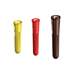 Wall Plugs Yellow, Red, Brown & Blue