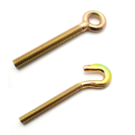 Forged Eye Bolt / Hook Zinc & Yellow 