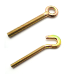 Forged Eye Bolt / Hook | Zinc & Yellow 