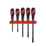 TengTools Screwdriver Set 5 Pieces Wall Rack