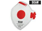 Scan Fold Flat Disposable Valved Mask FFP3 Protection (Pack 3)