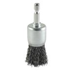 Drill End Brush - Crimped Steel Wire | Timco | 25mm