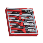 TengTools Plier Set TPR Grip 8 Pieces