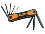 Faithfull | Metric Folding Ball End Hex Key Set | 8 Piece