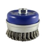 Angle Grinder Cup Brush - Twisted Knot Stainless Steel | Timco | 100mm