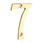 Door Numeral 7 - Polished Brass