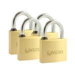 Timco Brass Padlocks Quad Pack