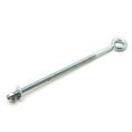 Folded Straining Eye Zinc Plated